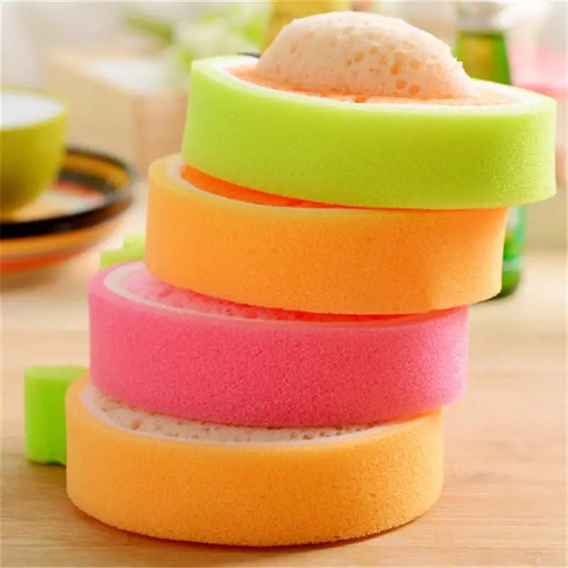 4 Pcs Fruit Shaped Sponges Bath Loofah Shower Body Wash