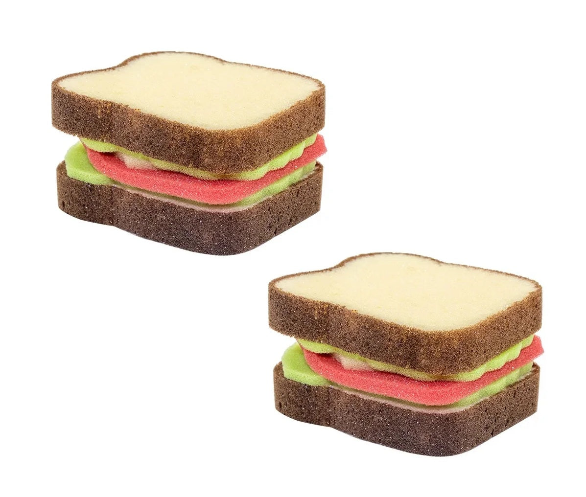Cute BLT Sandwich Shaped Sponges Washable Scrubber Kitchen Cleaning Sponge