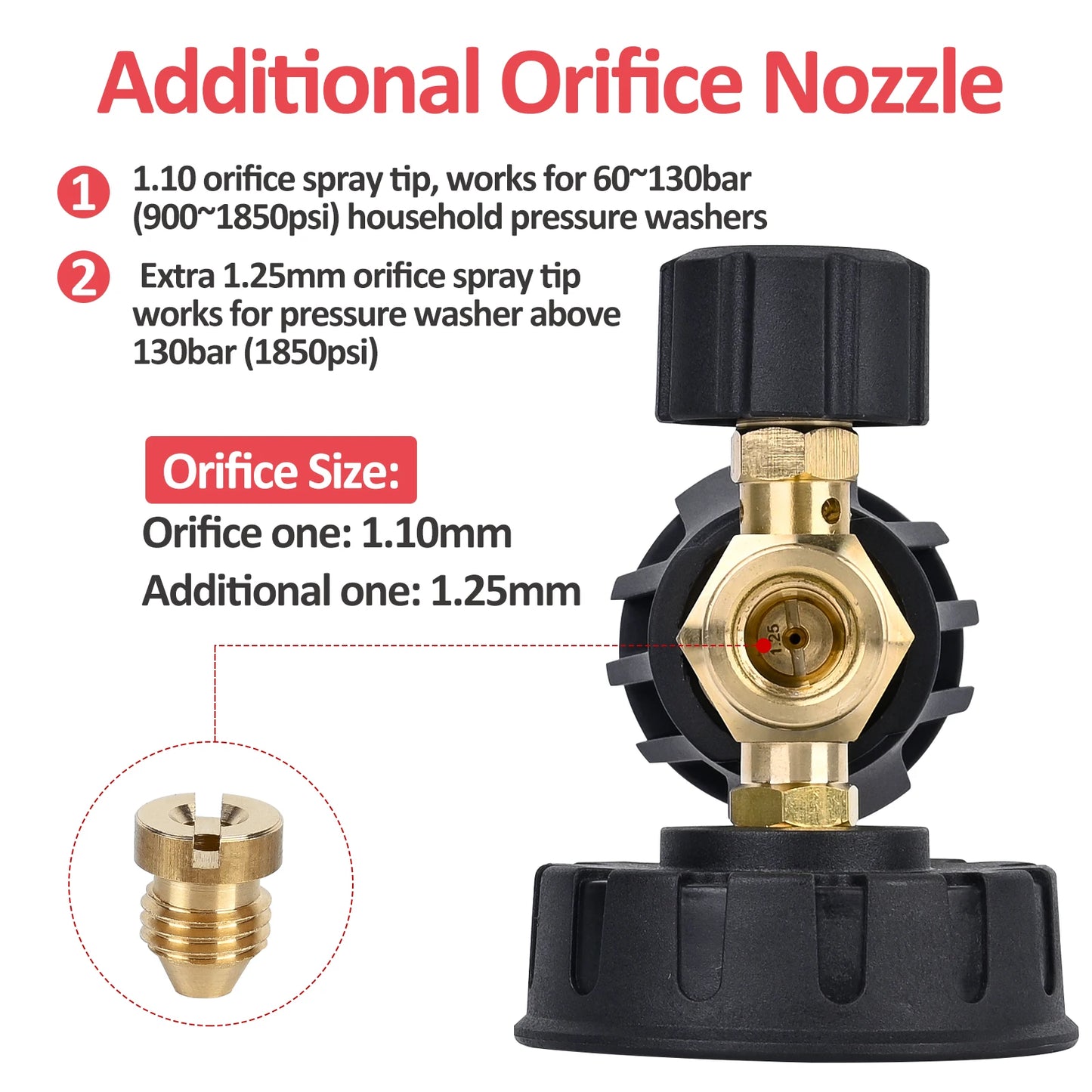 Brass Foam Cannon with 1/4” Quick Connector for Portland Husky Ryobi Greenwork
