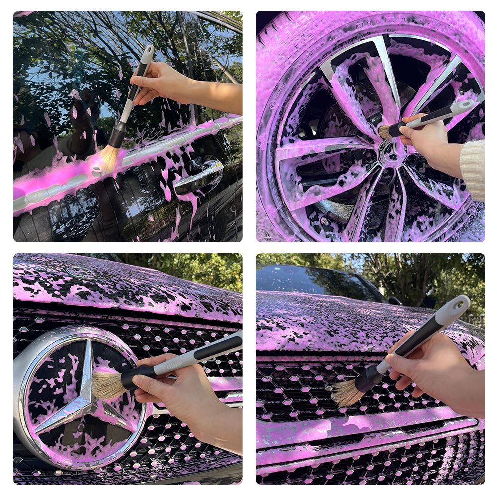 Two Professional Auto Detailing Brushes