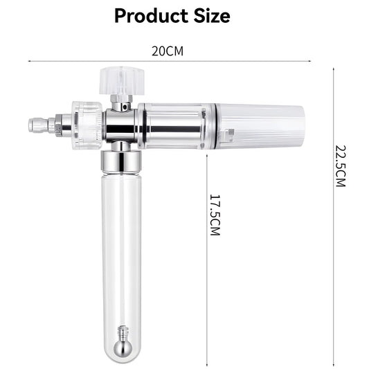 Adjustable Mini Foam Cannon with 1/4 Inch Quick Connect | No Water Added ShineShop.xyz.