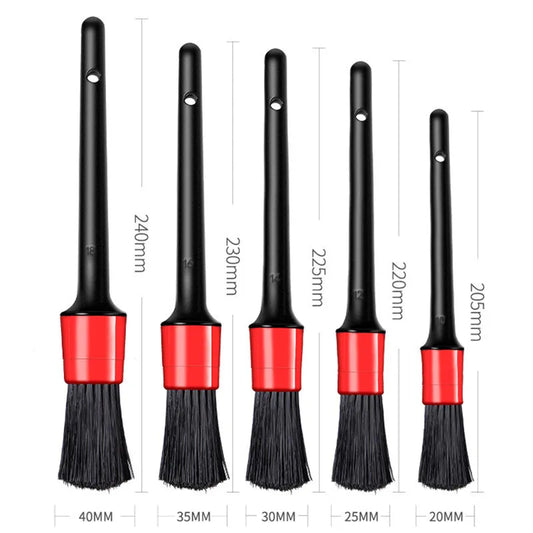 Medium Bristle 5pcs Car Detailing Brush Set