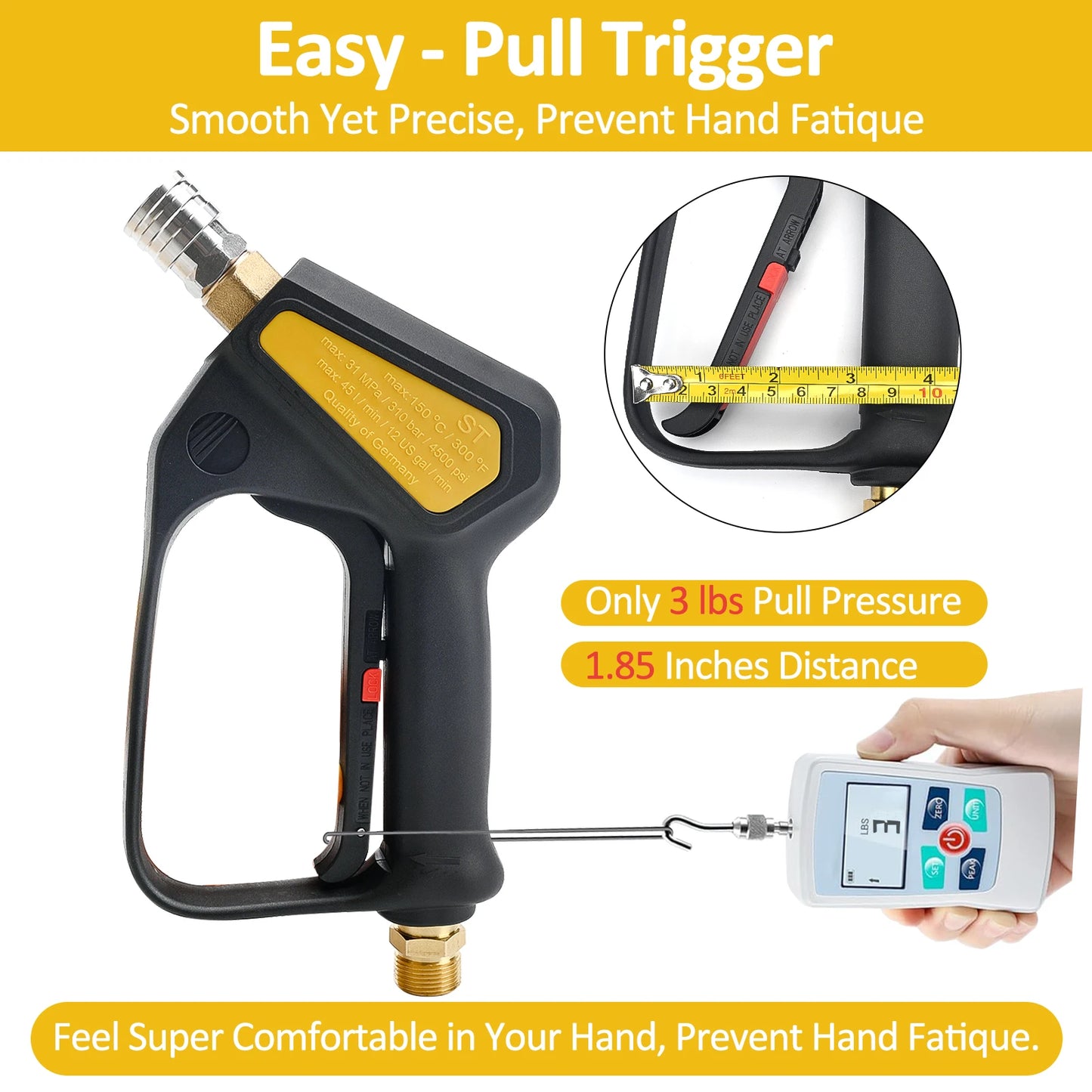 Pro Shorty 360° Swivel Pressure Washer Spray Lance & Foam Cannon Kit | M22-14mm Inlet