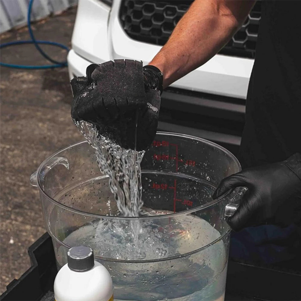 Safe Non-Marring Rinse-Less Grid Cut Sponge