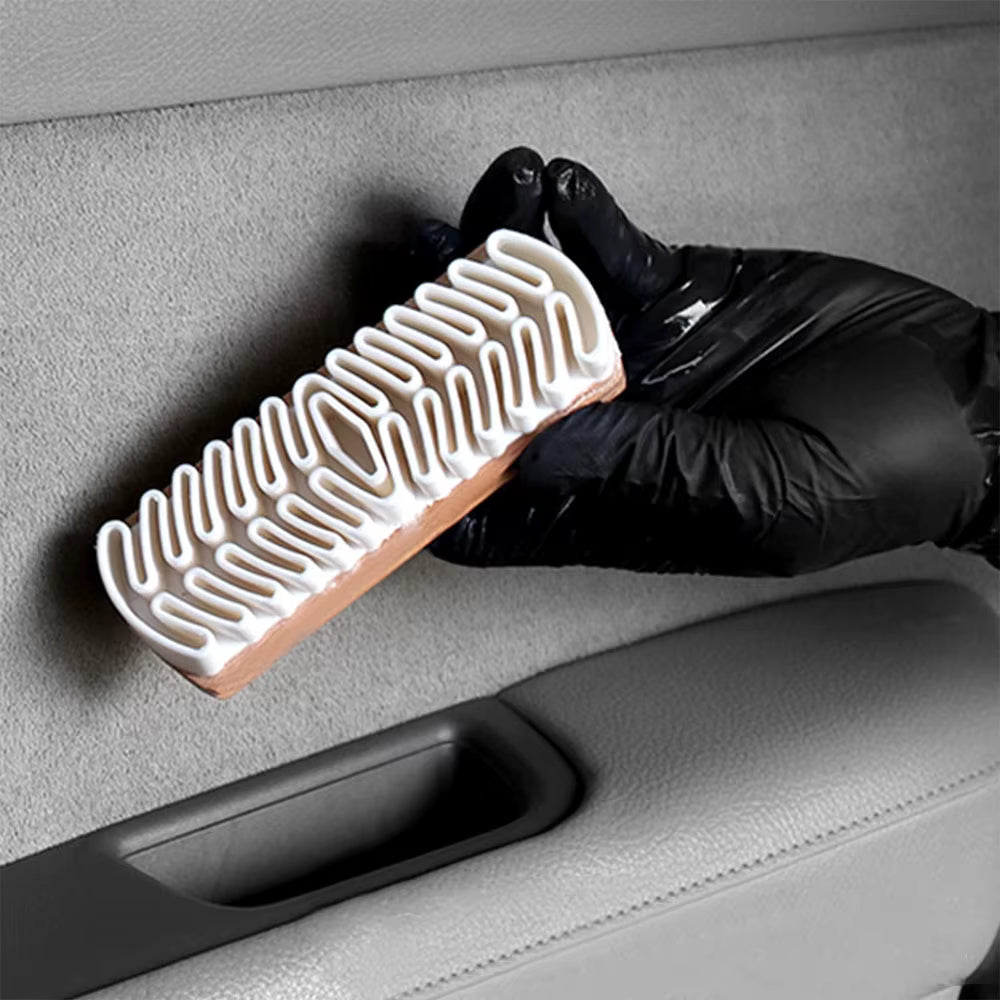 Alcantara Suede Brush - Gentle Deerskin Nubuck Plush Care for Detailing Car Upholstery