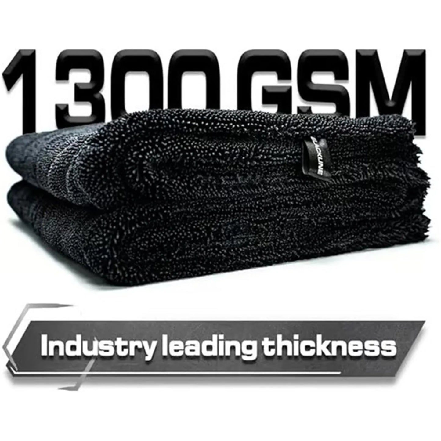 XL 3ft. Premium 1300GSM Drying Towel - Twist-Loop Braid Super Absorbent