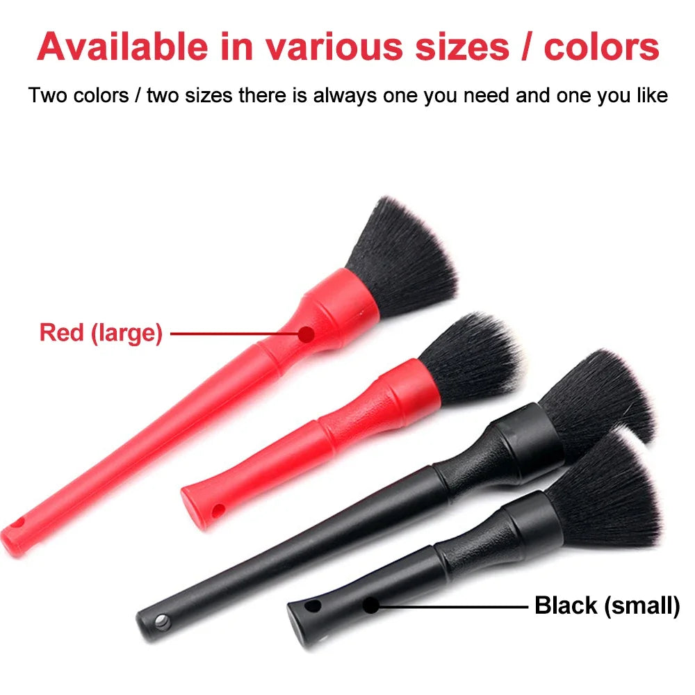 3pcs Soft Bristle Car Detailing Brush Set