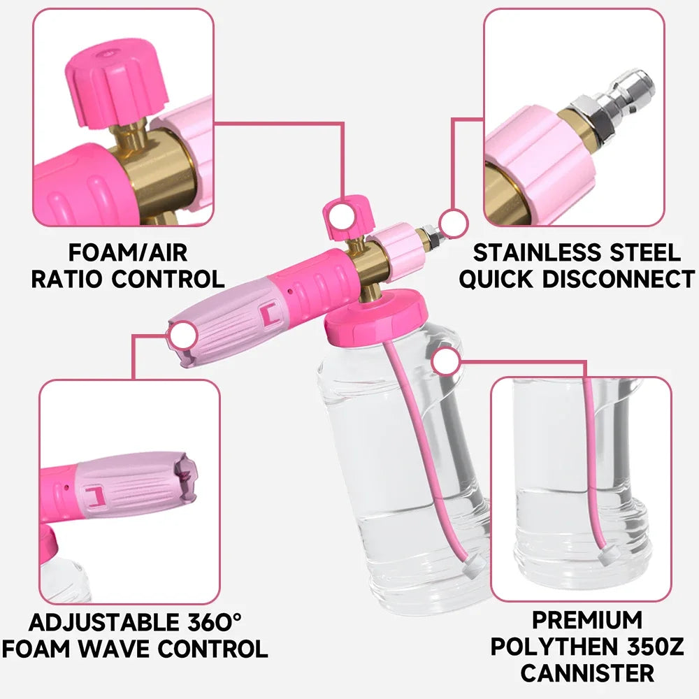 Pink Foam Cannon - 1/4" Quick Connect