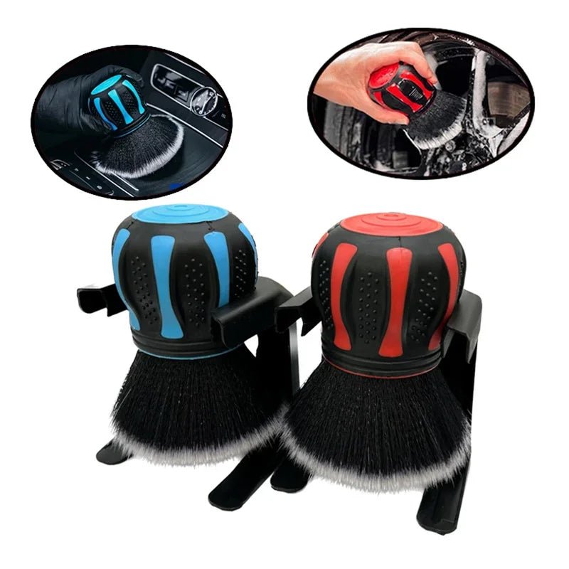 Car Interior Detailing Soft Bristles Brushes with Storage Rack - SHINE SHOP