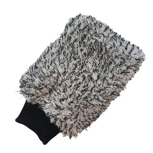 Microfiber Car Washing Mitt Ultra Soft Plush Cleaning Glove Double-sided - SHINE SHOP