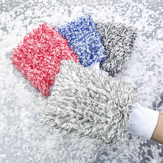 Premium Microfiber Car Wash Gloves - Ultra-Soft ShineShop.xyz.