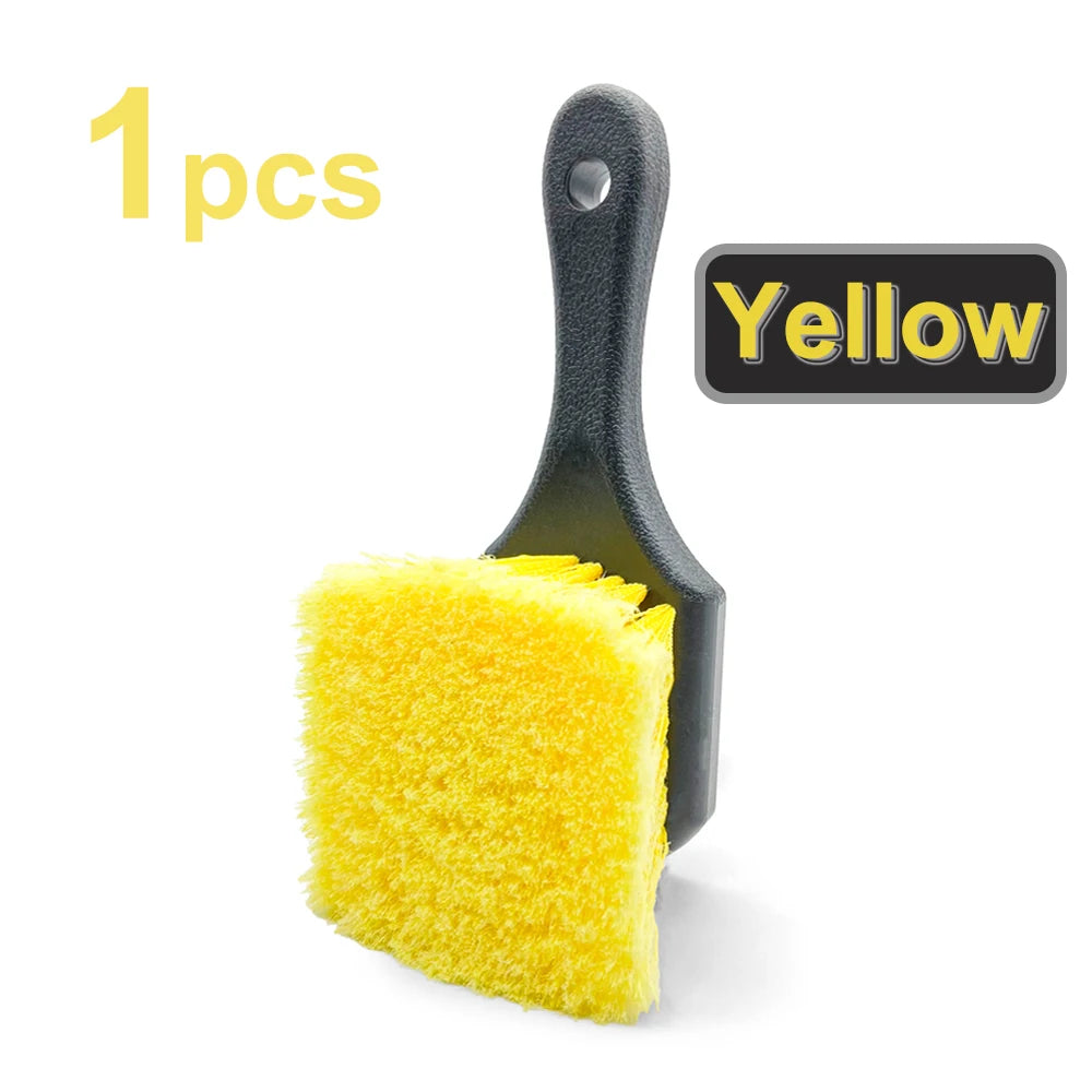 Flag-Tipped Wheel Detail Brush - Medium Bristle