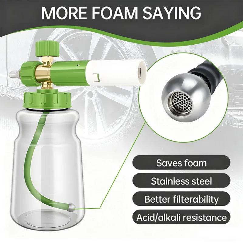 Car Foam Sprayer Adjustable Angle Resistant Durable Foam Generator Suitable for Car Motorcycle RV Exterior Cleaning Tools ShineShop.xyz.