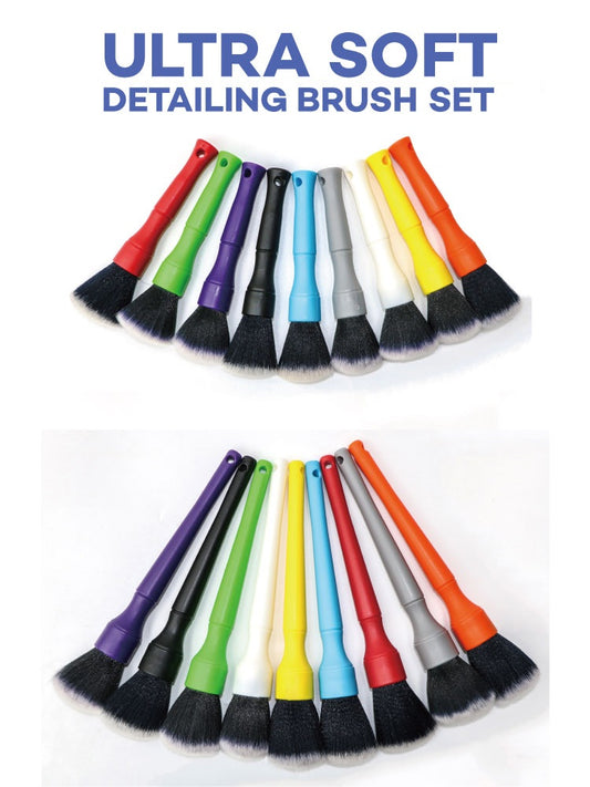 Soft Bristle Car Detailing Brush Set