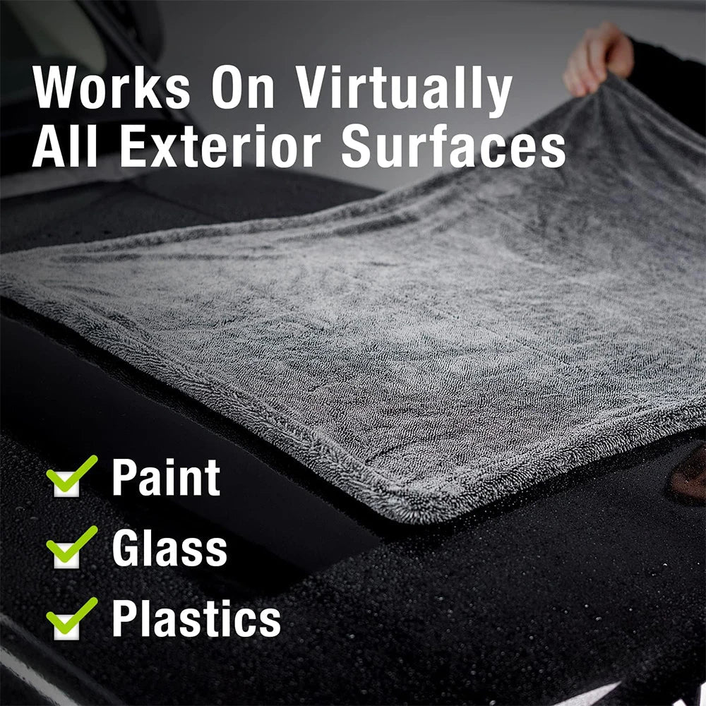 1300gsm Microfiber Drying Blanket AUTOBRIGHT Twist-Loop Edgeless Towel ShineShop.xyz.