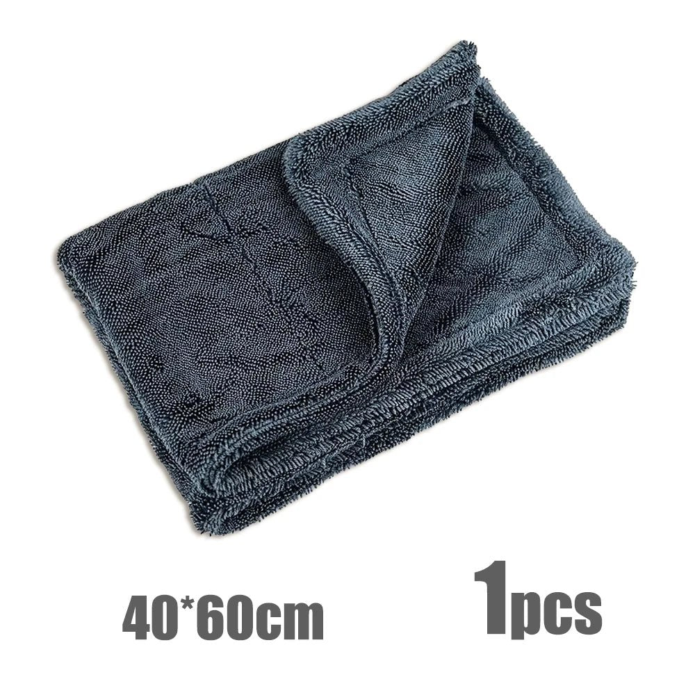 1300gsm Microfiber Drying Blanket AUTOBRIGHT Twist-Loop Edgeless Towel ShineShop.xyz.
