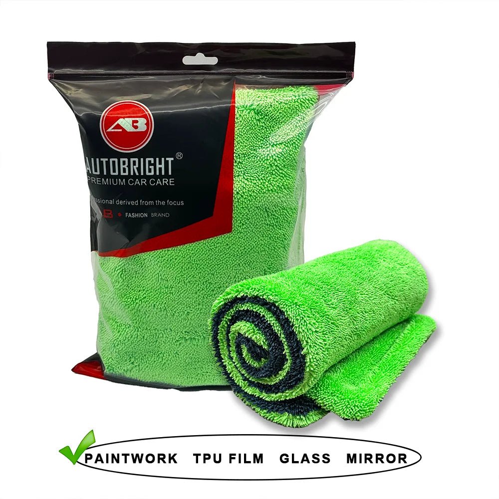 1300gsm Premium Microfiber Drying Blanket AUTOBRIGHT Twist-Loop Towel Thick Soft Super Absorbent ShineShop.xyz.