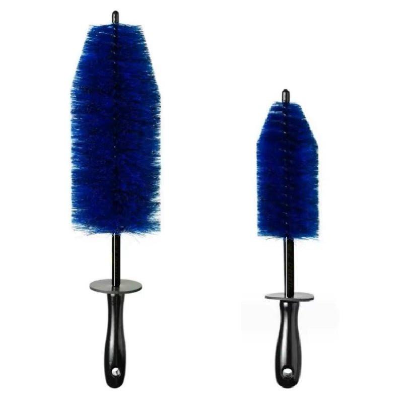 18" in. Wheel Barrel Brush Set - Soft Handle Gentle Bristle for Rim ShineShop.xyz.