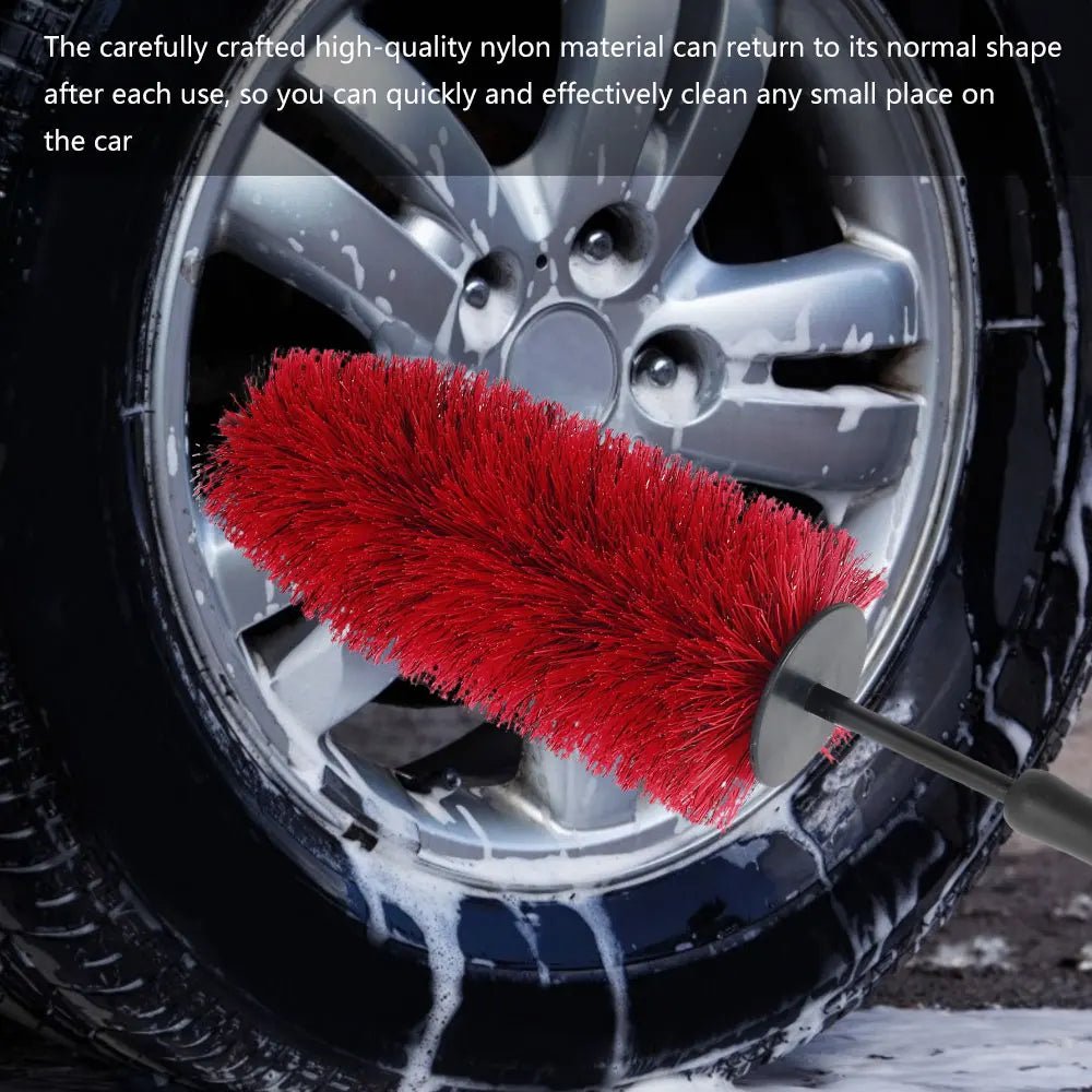 18" Inch Car Wheel Barrel Brush Soft Bristle Gentle Non-Scratch for Rims ShineShop.xyz.