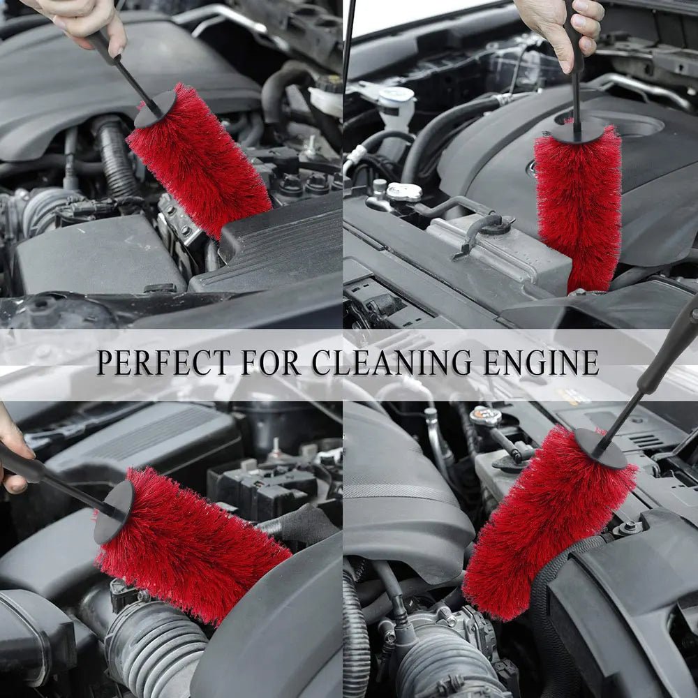 18" Inch Car Wheel Barrel Brush Soft Bristle Gentle Non-Scratch for Rims ShineShop.xyz.