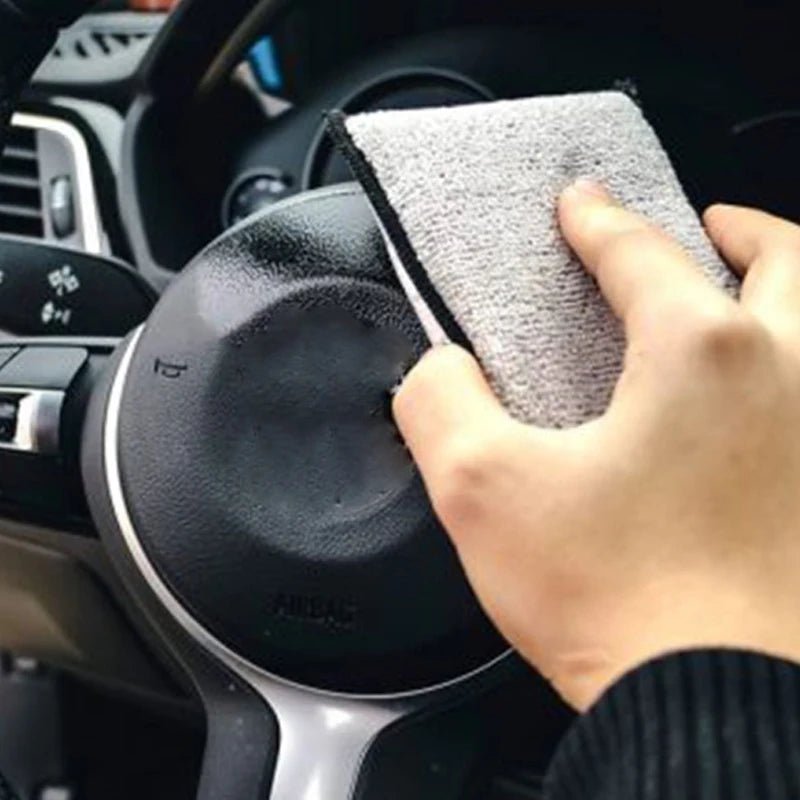 2-10Pcs Soft Scrub Double Sided Microfiber Sponge - Perfect for Car Interior Cleaning ShineShop.xyz.
