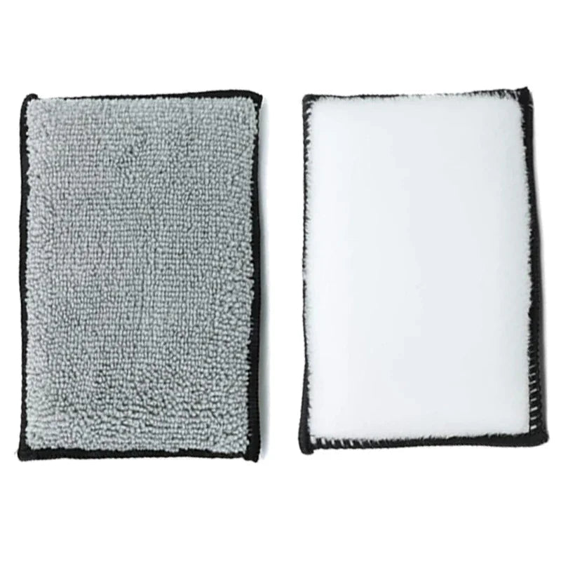 2-10Pcs Soft Scrub Double Sided Microfiber Sponge - Perfect for Car Interior Cleaning ShineShop.xyz.