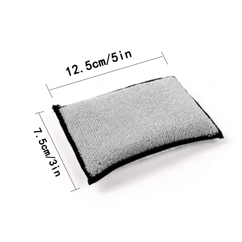 2-10Pcs Soft Scrub Double Sided Microfiber Sponge - Perfect for Car Interior Cleaning ShineShop.xyz.