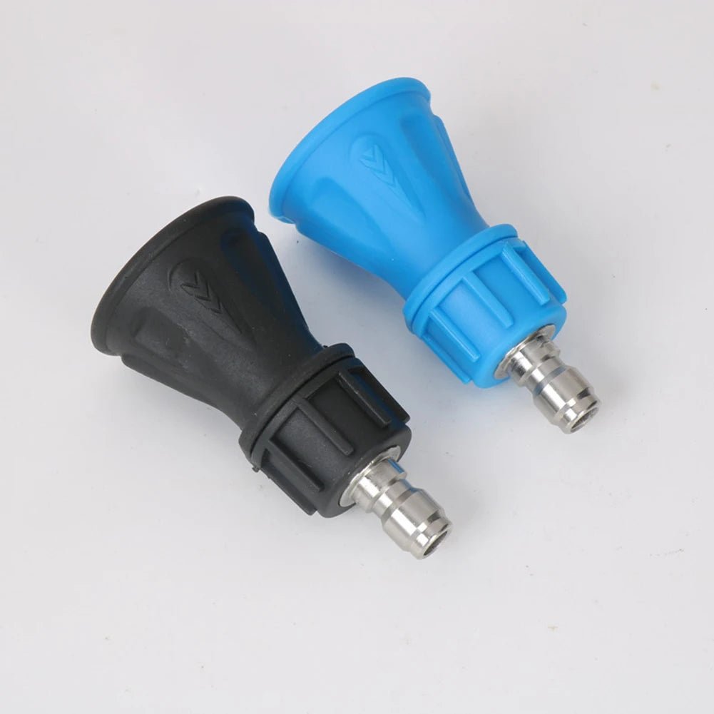 2pc. Soft Touch Rubberized Stainless Steel Pressure Washer Nozzle Spray Set ShineShop.xyz.