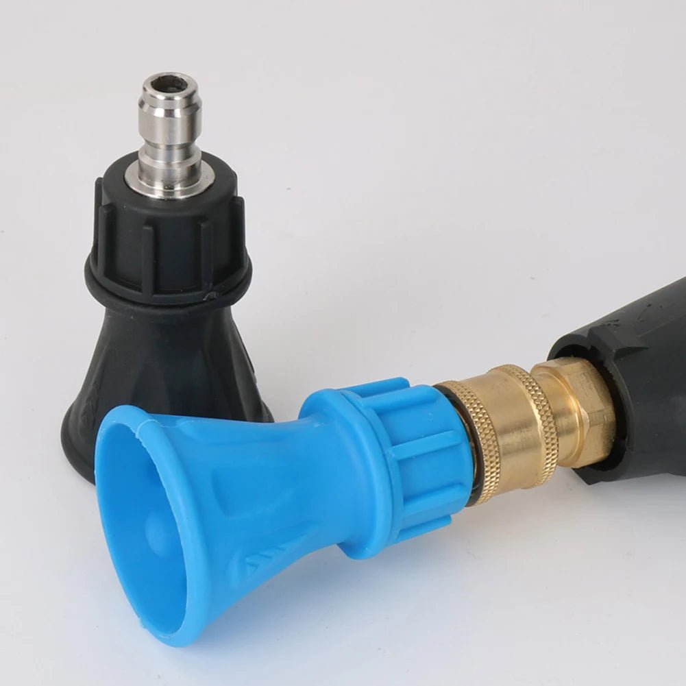 2pc. Soft Touch Rubberized Stainless Steel Pressure Washer Nozzle Spray Set ShineShop.xyz.
