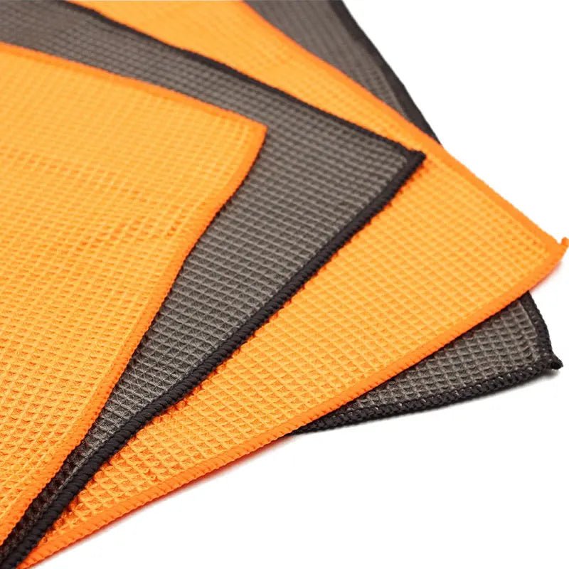 4PC Waffle Weave Towel for Glass Cleaning Drying 16in. - SHINE SHOP