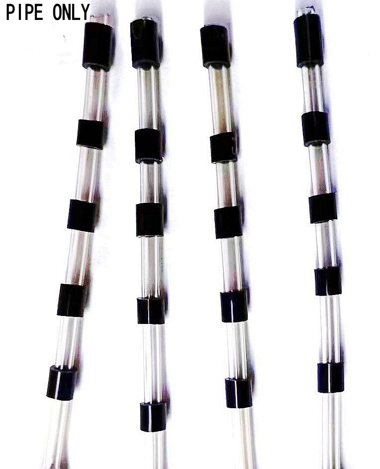 Black 4pcs Replacement Rotating Balance pipe TPU Soft Tube for Tornado Car Interior Cleaning Gun Air Blow-dust Accessories