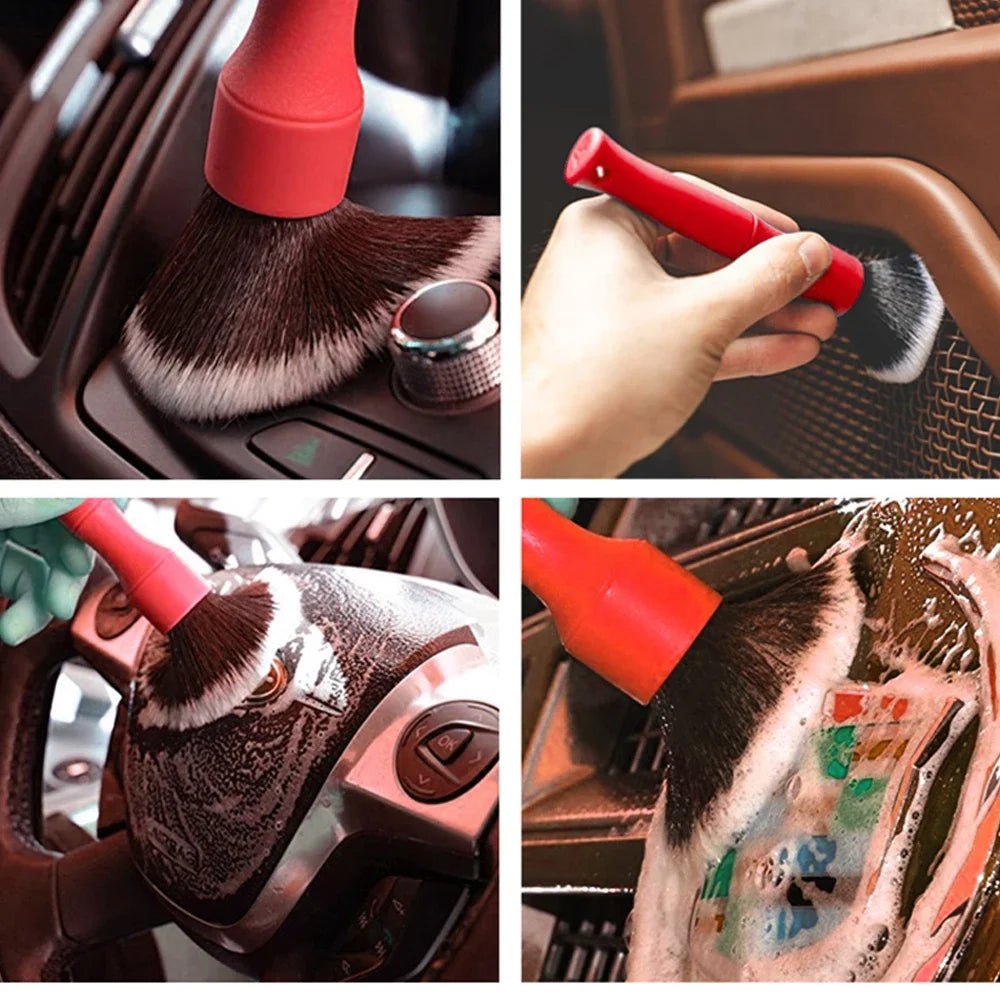 3pcs Soft Bristle Car Detailing Brush Set ShineShop.xyz.