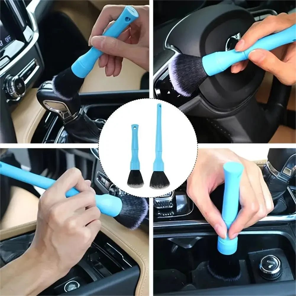3pcs Soft Bristle Car Detailing Brush Set ShineShop.xyz.