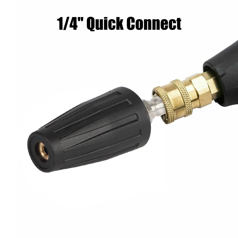 4000PSI Turbo Nozzle - 1/4" Adapter Quick Connect Rotating High-Pressure Washer ShineShop.xyz.