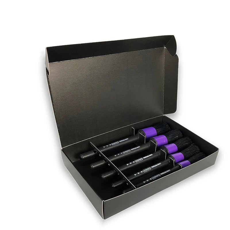 5 Pack Purple Soft Detail Brushes ShineShop.xyz.