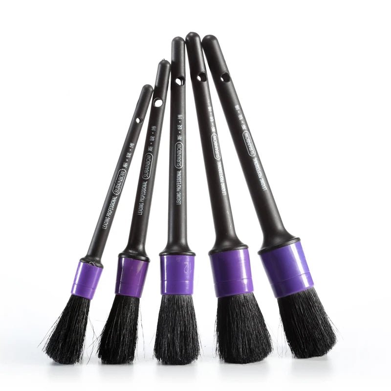 5 Pack Purple Soft Detail Brushes ShineShop.xyz.