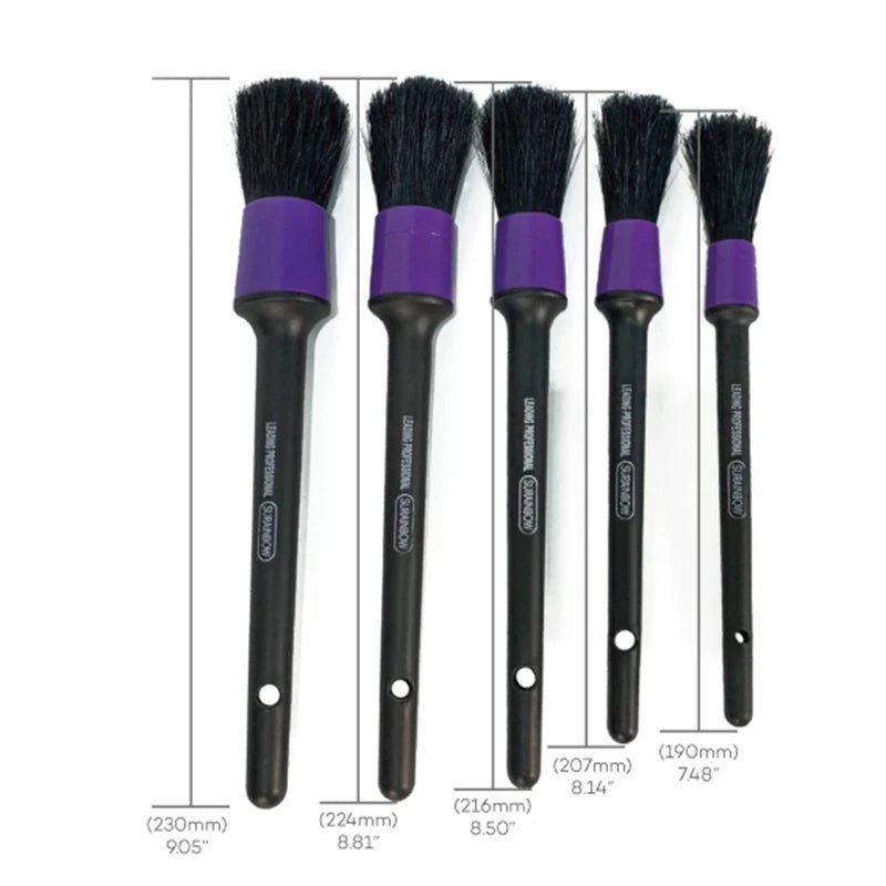 5 Pack Purple Soft Detail Brushes ShineShop.xyz.