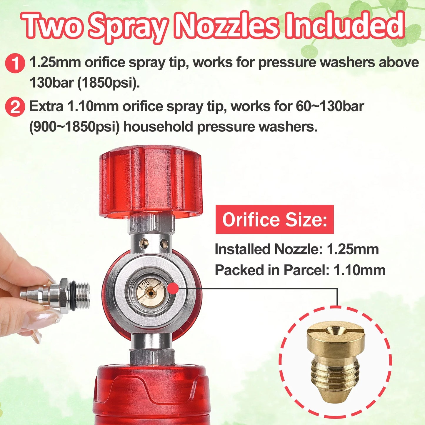 Upgraded Red Mini Foam Cannon Pro - No Water Added