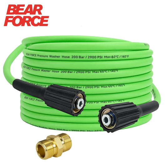 50ft Super Flexible Pressure Washer Hose 2900 PSI Kink Resistant - 1/4" M22 ShineShop.xyz.