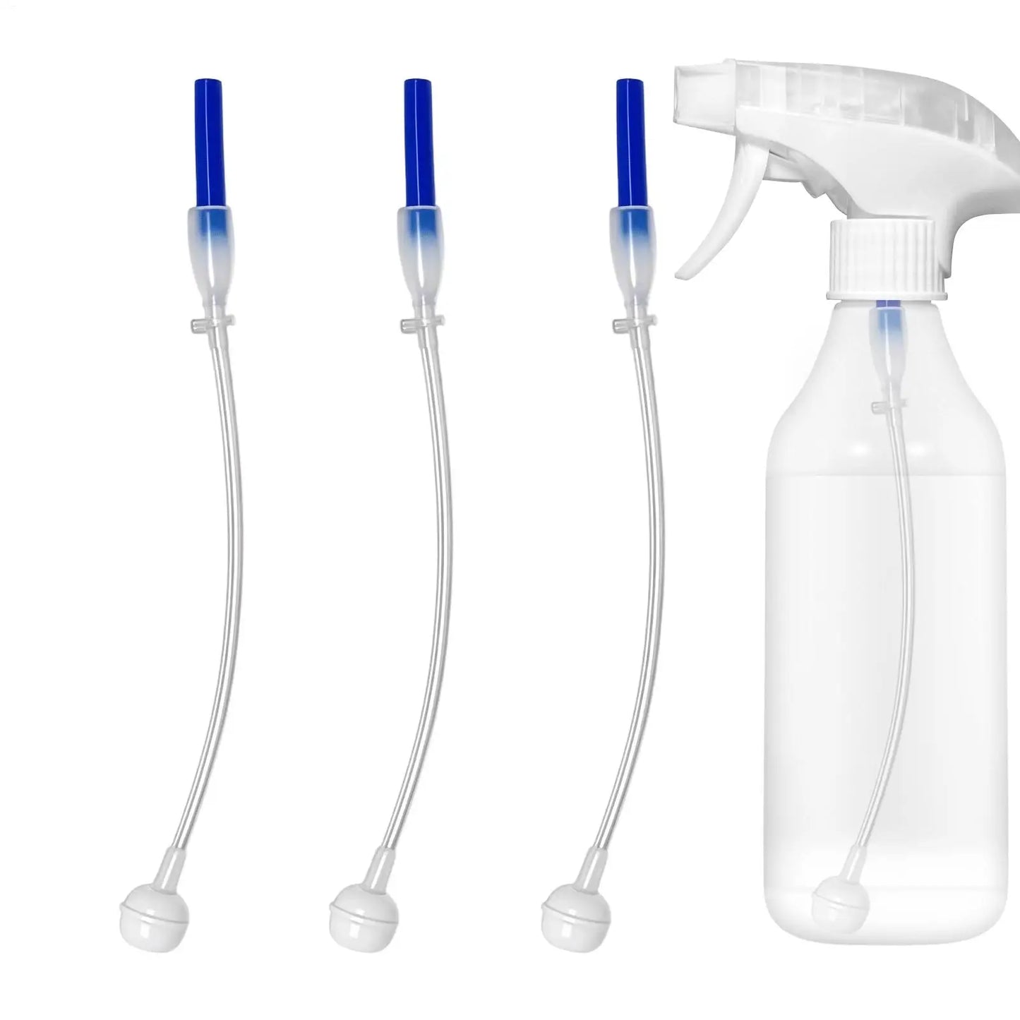 3pcs Weighted Flexible Pickup Tube for Spray Bottle - 360 Degree Universal Replacement