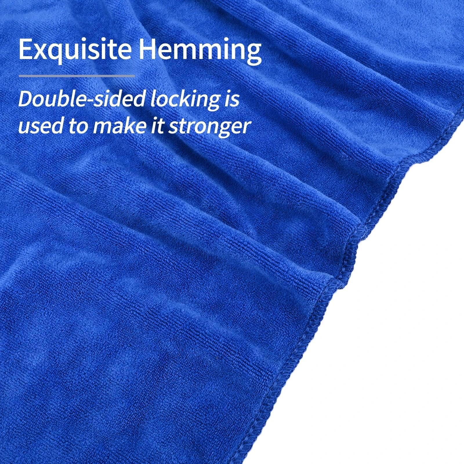 5ft XL 400GSM Plush Microfiber Towel ShineShop.xyz.