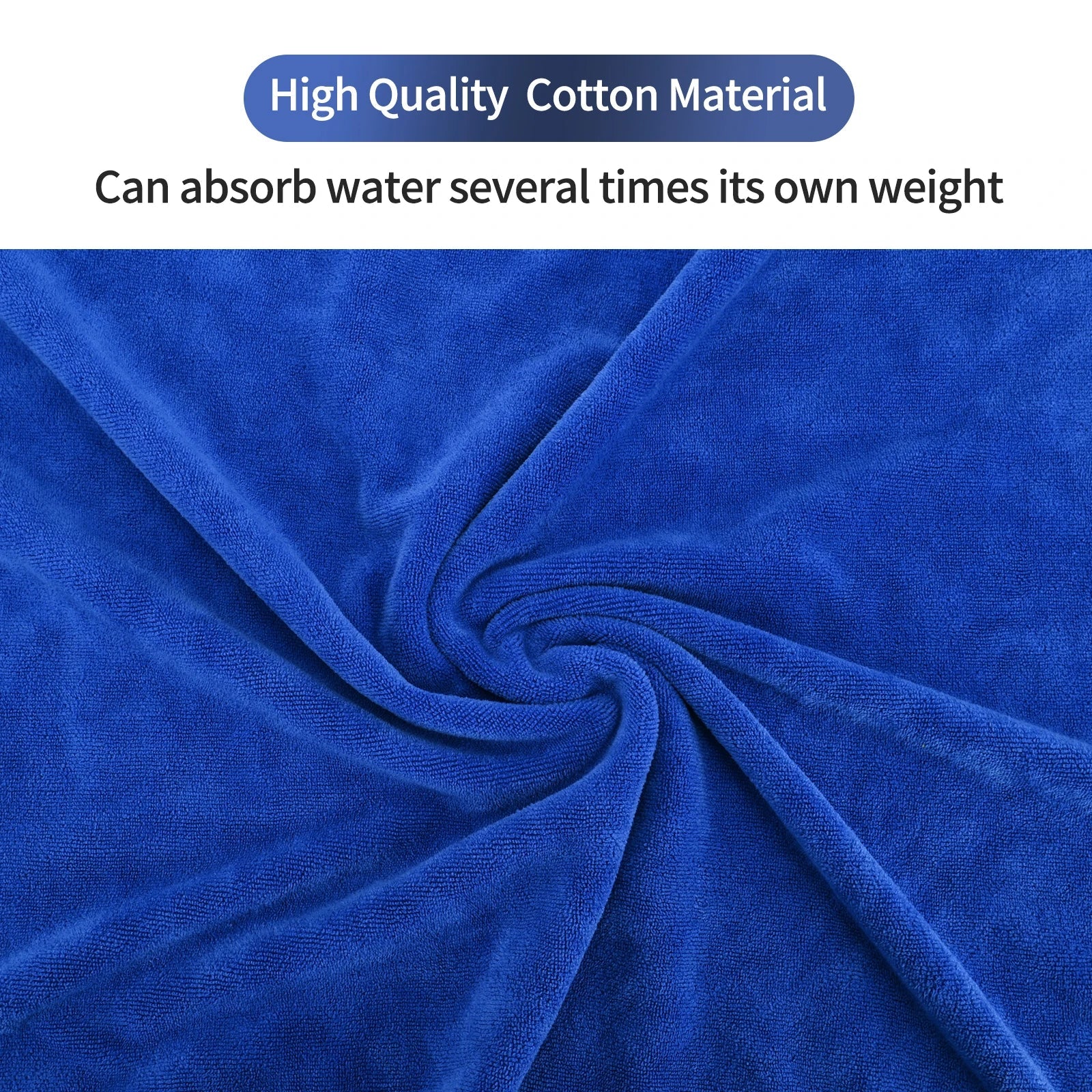 5ft XL 400GSM Plush Microfiber Towel ShineShop.xyz.