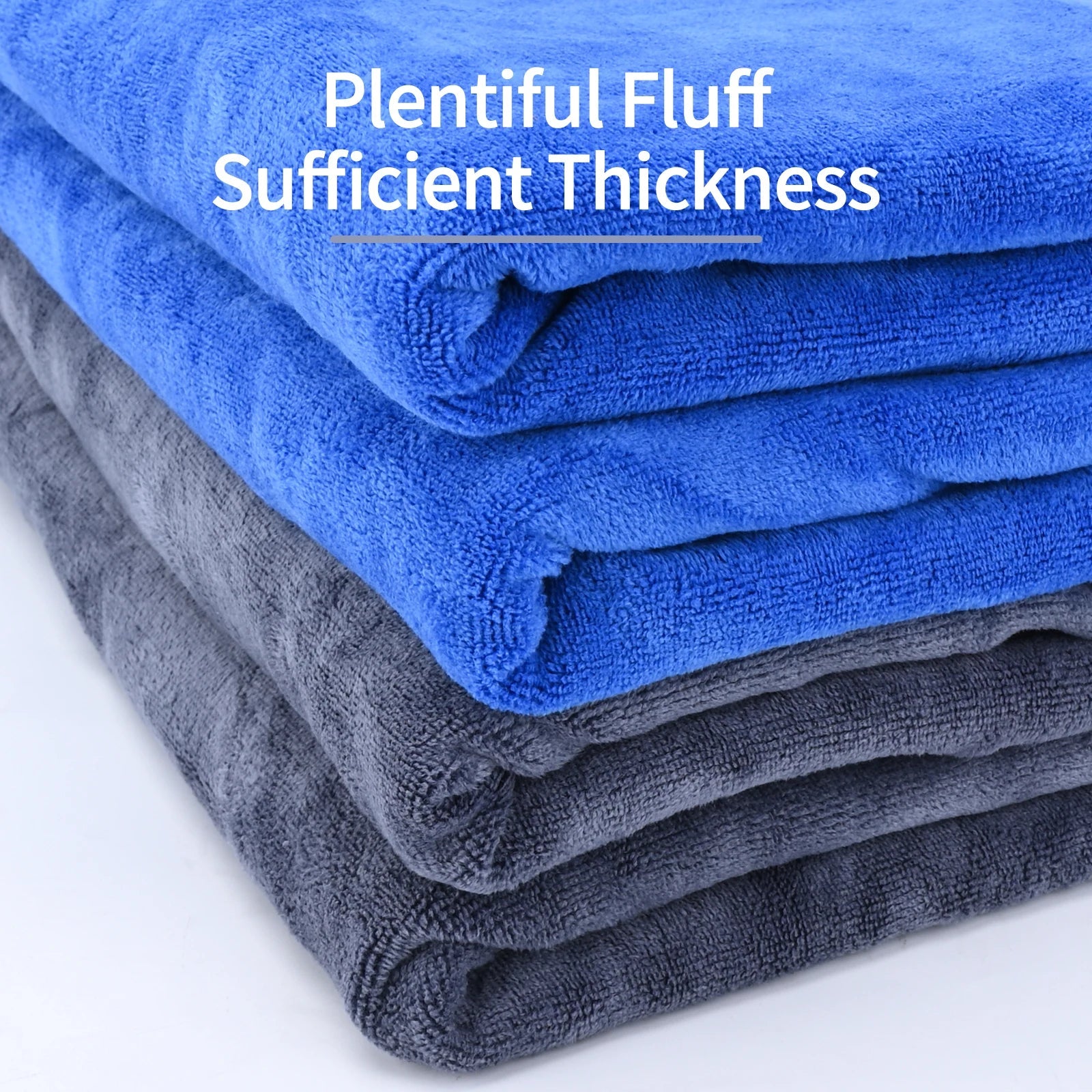 5ft XL 400GSM Plush Microfiber Towel ShineShop.xyz.