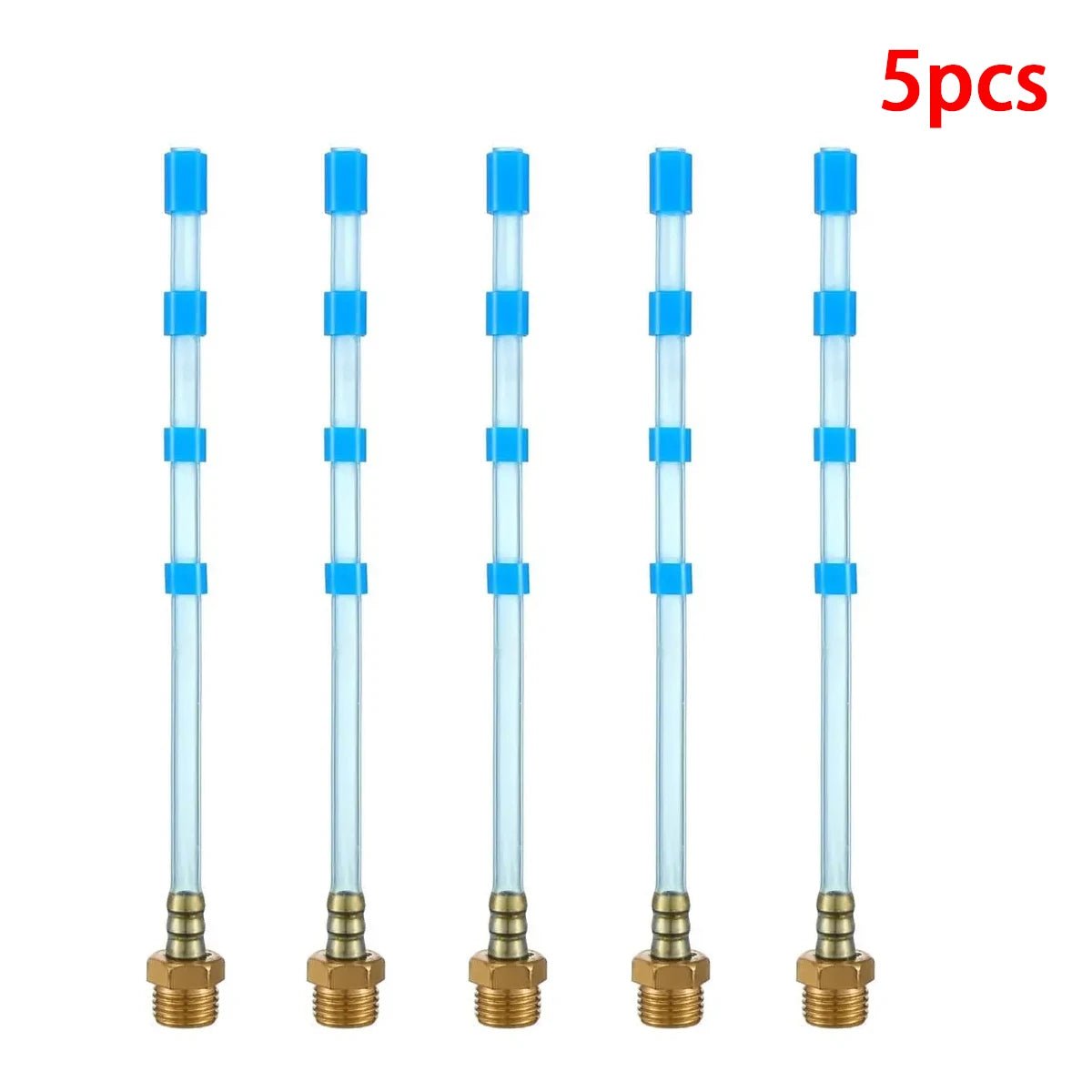5pcs PU Soft Pipe Rotate Tube w/ Threaded Base Nut for Tornado Cleaning Gun - Repair Replacement Accessories ShineShop.xyz.