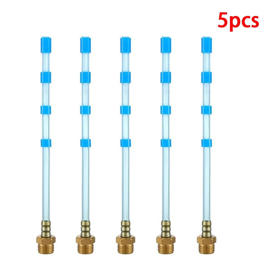 5pcs PU Soft Pipe Rotate Tube w/ Threaded Base Nut for Tornado Cleaning Gun - Repair Replacement Accessories ShineShop.xyz.