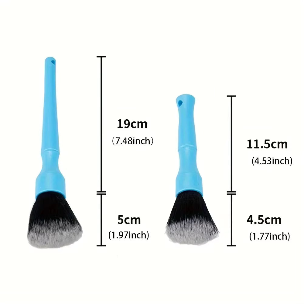 3pcs Soft Bristle Car Detailing Brush Set ShineShop.xyz.