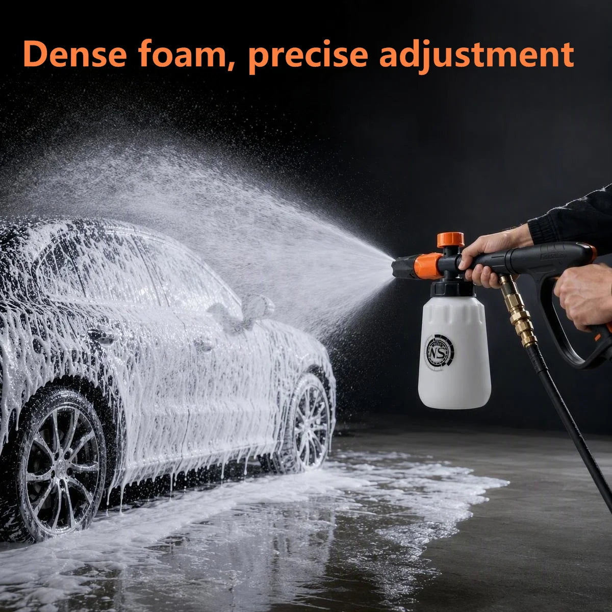 Double Threaded Pressure Washer Foam Cannon with 1/4” Quick Connector