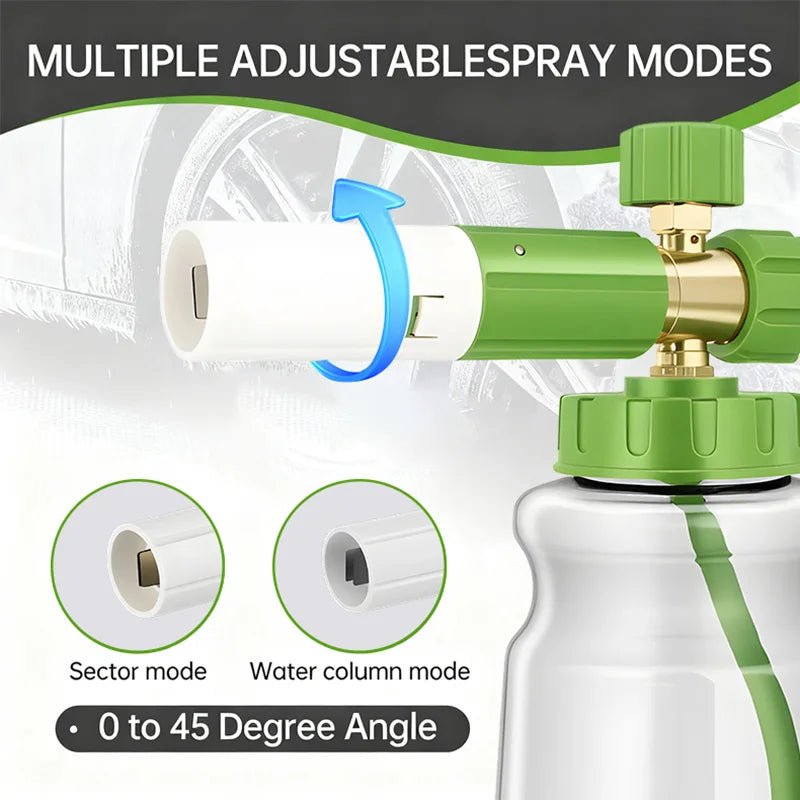 Car Foam Sprayer Adjustable Angle Resistant Durable Foam Generator Suitable for Car Motorcycle RV Exterior Cleaning Tools ShineShop.xyz.