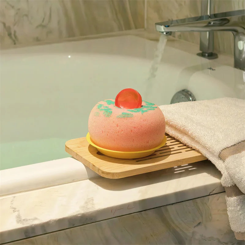 Makka Pakka Sponge for Bath, Soft & Gentle Exfoliating Puff, High Absorbency