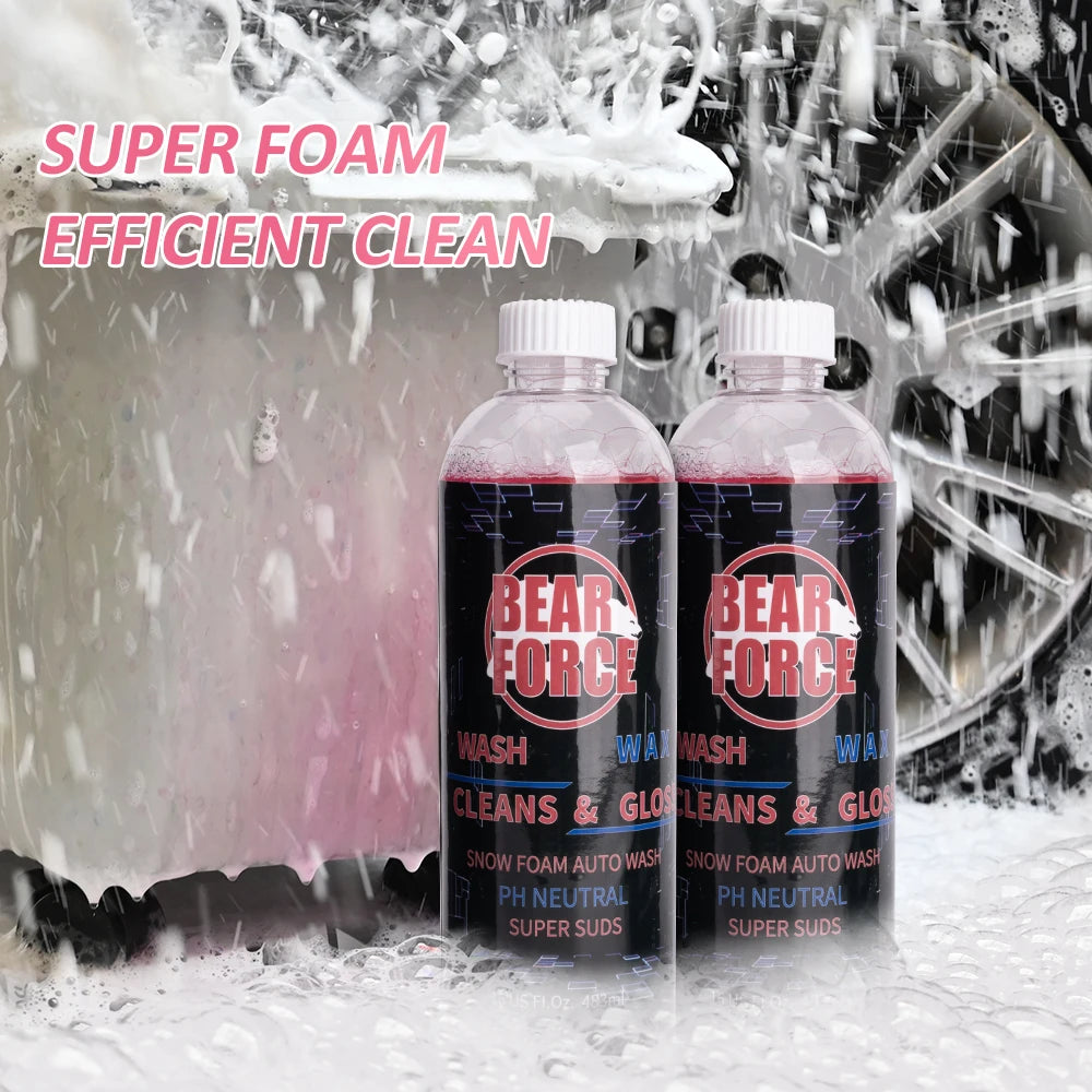 Cherry Snow Foam Car Wash & Wax Shampoo - Ideal for Foam Cannons or Bucket Washes
